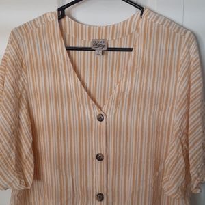 Como vintage yellow striped top
